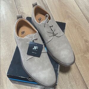 jf j.ferrar Men's Light Brown Oxfords